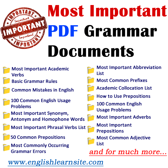 grammar rules pdf